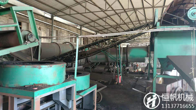甘肃年产5万吨有机肥生产线(图2) 甘肃有机肥生产线设备